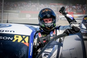 2018年シーズン7勝目を挙げたヨハン・クリストファーソン(フォルクスワーゲン・ポロR スーパーカー)