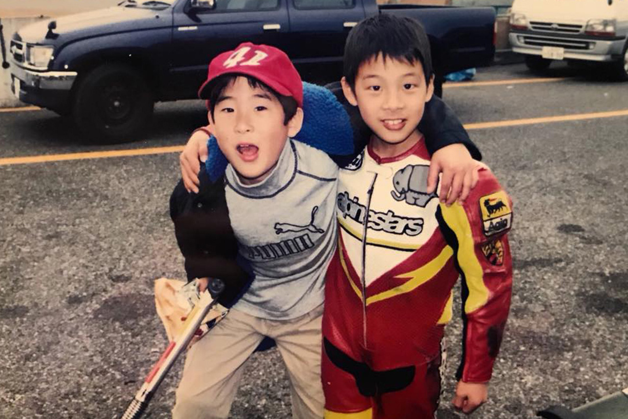 幼少時代の富沢祥也と中上貴晶