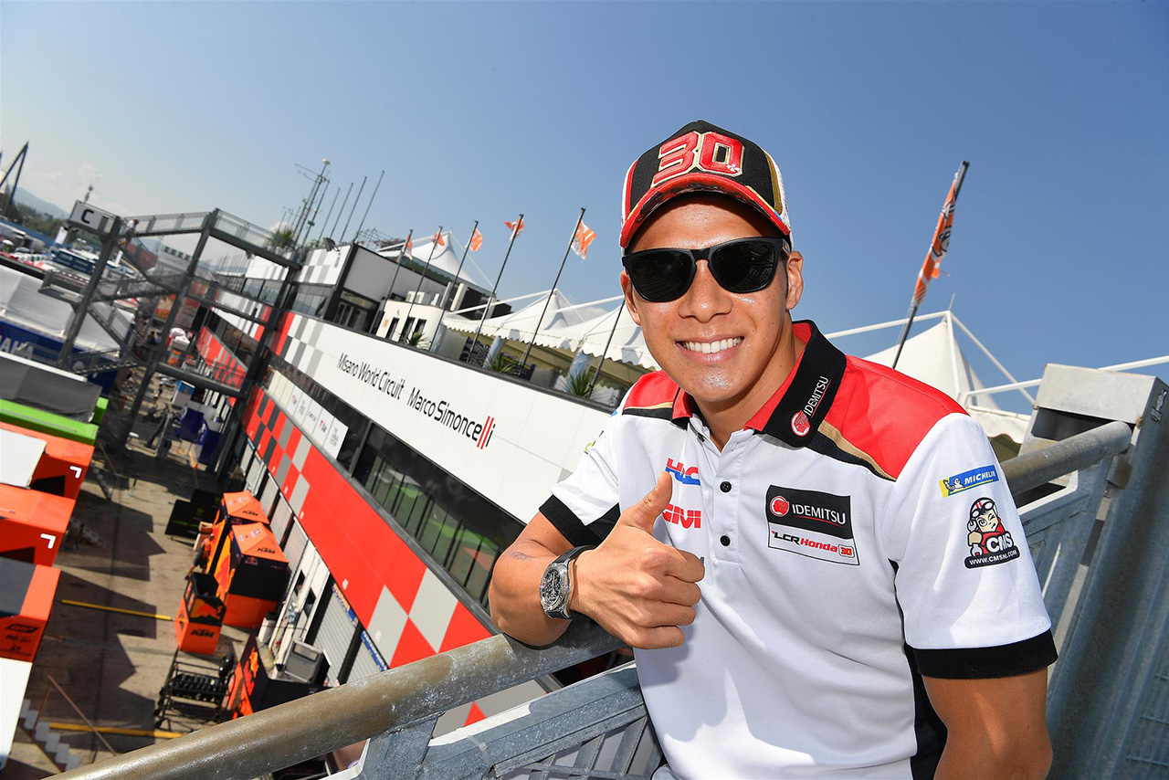 ミサノで亡き友、富沢祥也に健闘を誓う中上貴晶