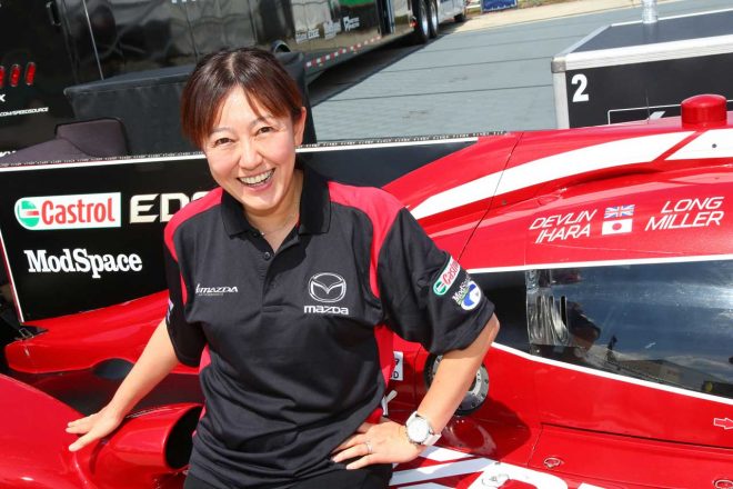 井原慶子は2016年、IMSAセブリング12時間でマツダ・プロトタイプをドライブした