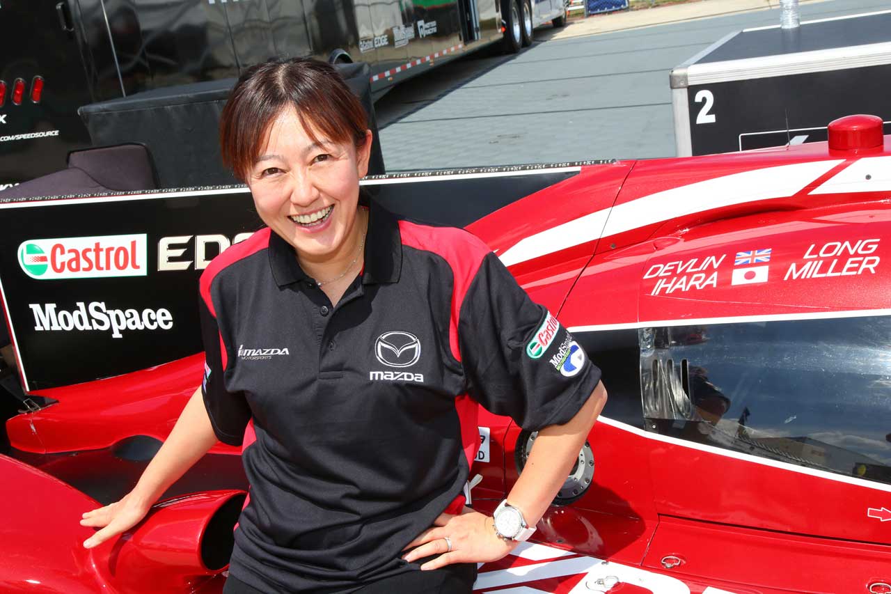 井原慶子は2016年、IMSAセブリング12時間でマツダ・プロトタイプをドライブした