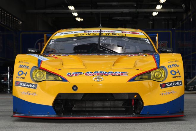 UPGARAGE 86 MCのシャシーは、2014年のスーパーGTにスポット参戦した個体