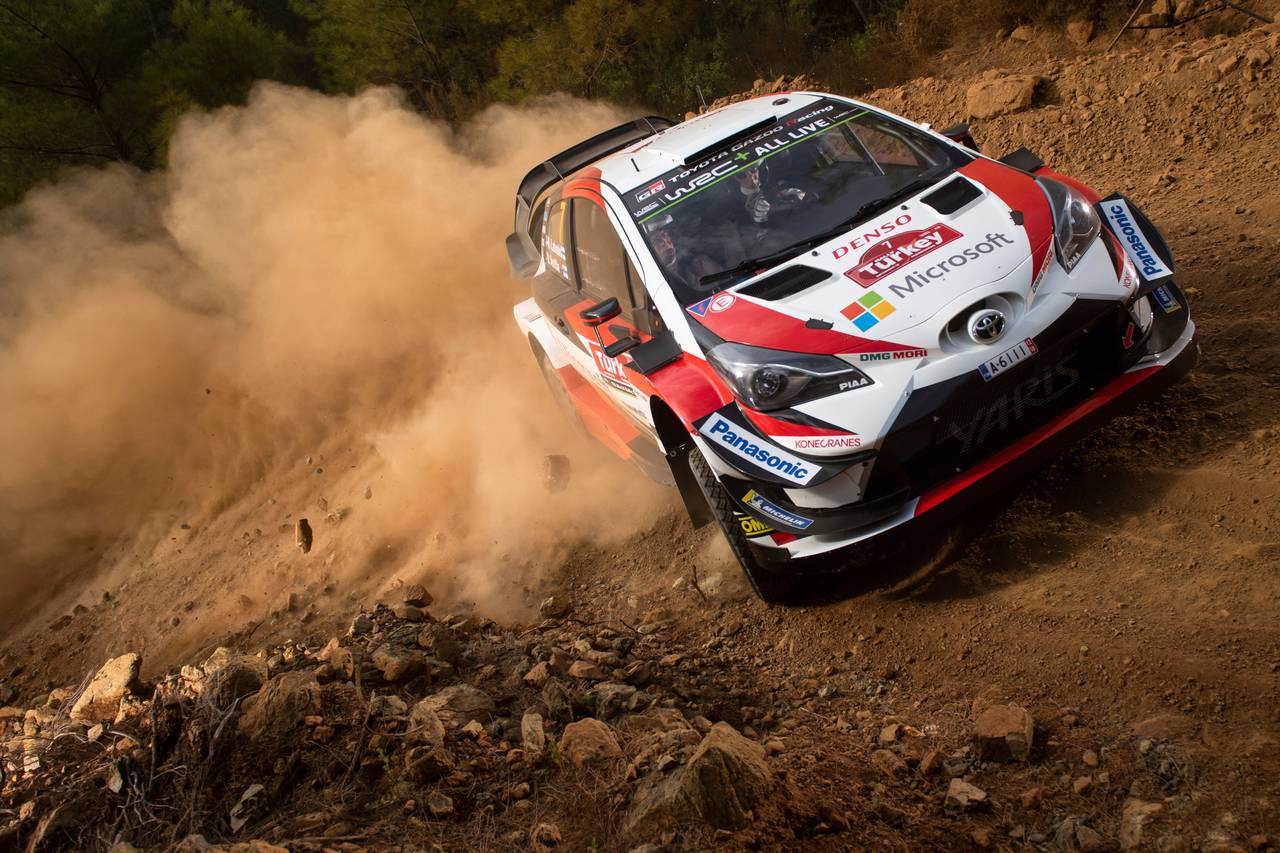 3番手タイムをマークしたヤリ-マティ・ラトバラ（トヨタ・ヤリスWRC）