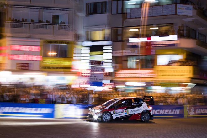 3番手につけたオット・タナク（トヨタ・ヤリスWRC）