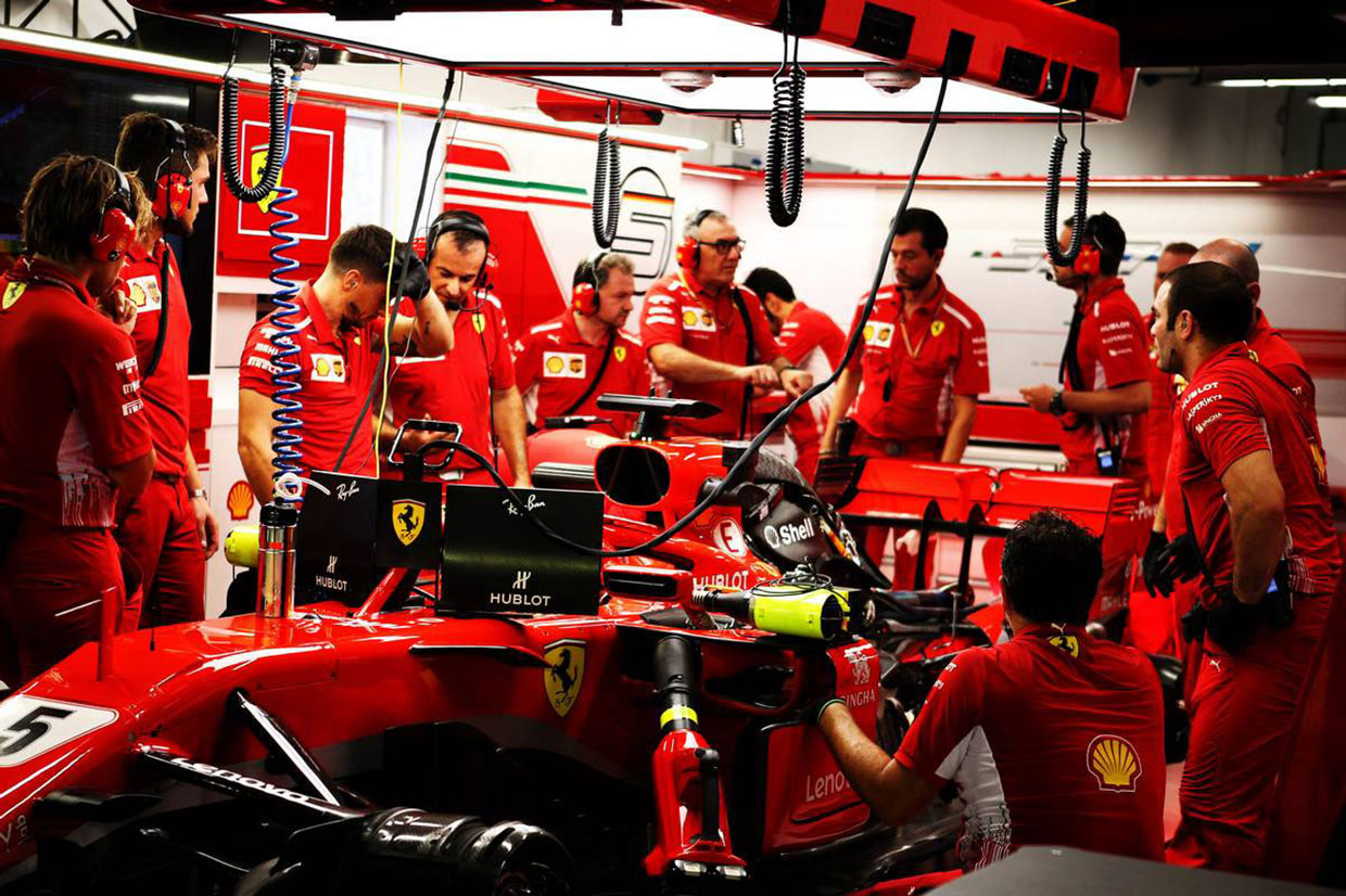 2018年F1第15戦シンガポールGP　セバスチャン・ベッテル