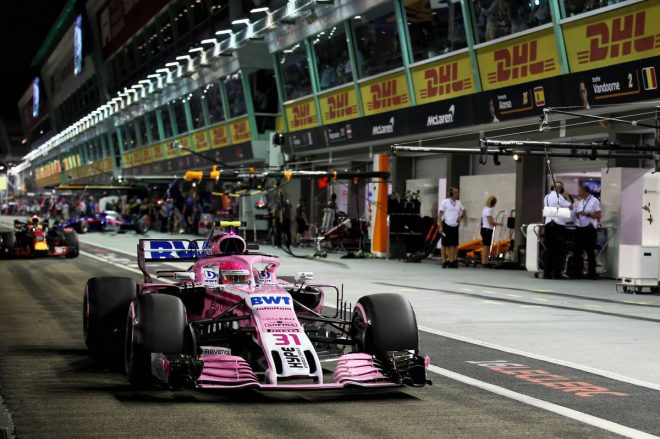2018年F1第15戦シンガポールGP　エステバン・オコン