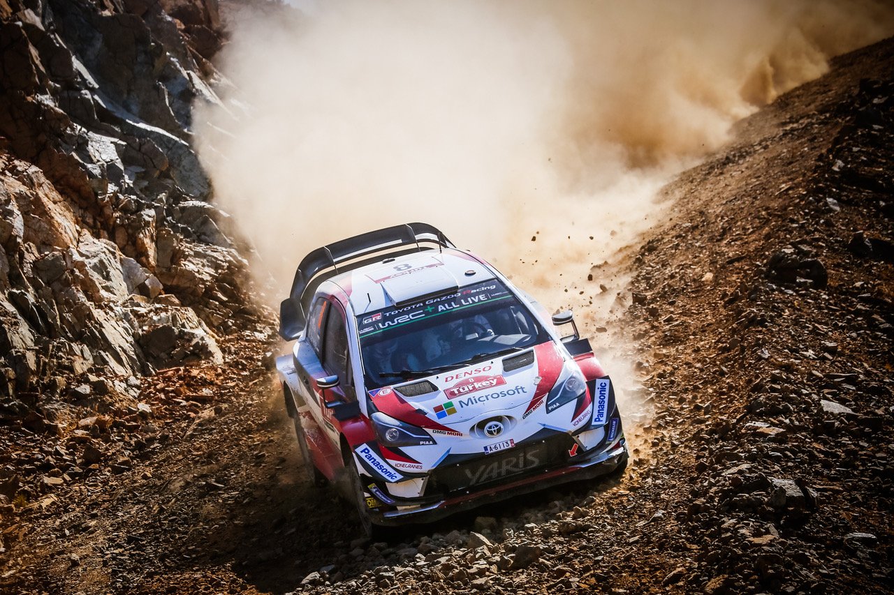 WRC3連勝を達成したオット・タナク（トヨタ・ヤリスWRC）