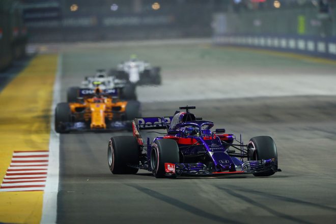 2018年F1第15戦シンガポールGP　決勝　ブレンドン・ハートレー（トロロッソ・ホンダ）