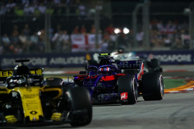 2018年F1第15戦シンガポールGP　決勝　ピエール・ガスリー（トロロッソ・ホンダ）