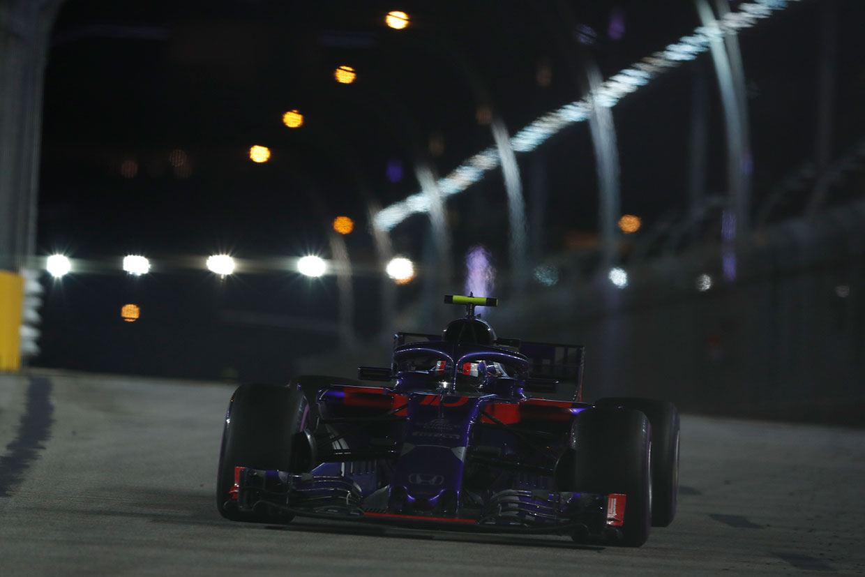 2018年F1第15戦シンガポールGP　決勝　ピエール・ガスリー（トロロッソ・ホンダ）