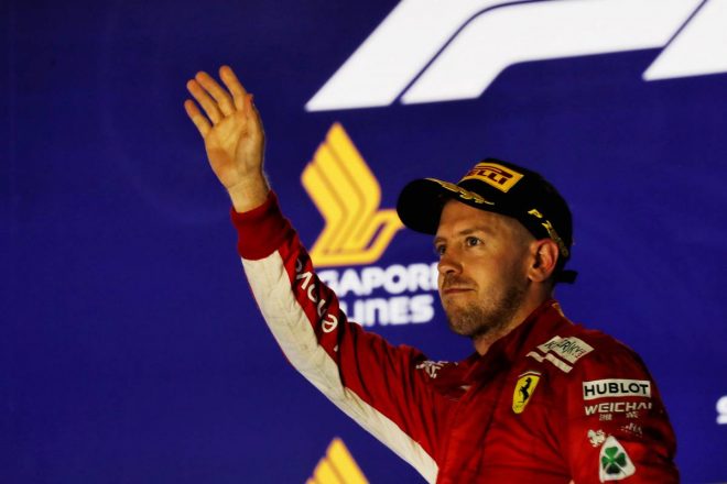 2018年F1第15戦シンガポールGP　セバスチャン・ベッテル