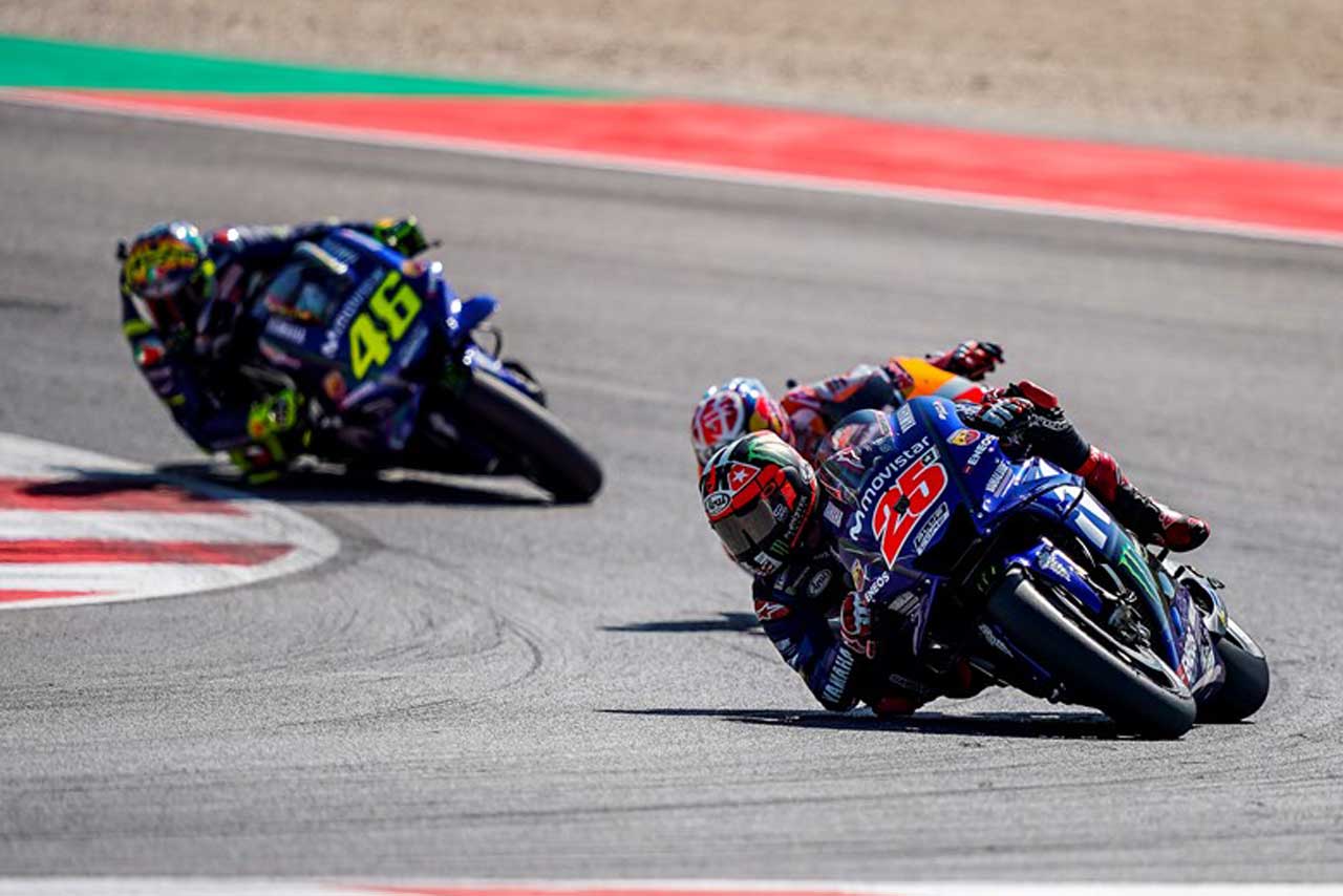 マーベリック・ビニャーレスとバレンティーノ・ロッシ／モビスター・ヤマハ・MotoGP