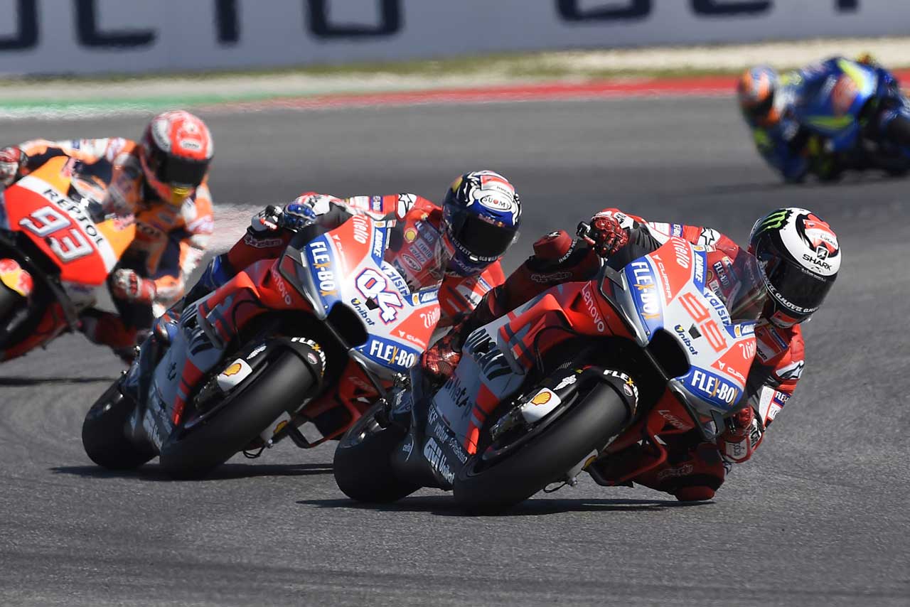 ホルヘ・ロレンソとアンドレア・ドヴィツィオーゾ／ドゥカティ・チーム