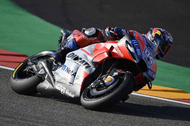 FP1でトップタイムを記録したアンドレア・ドヴィツィオーゾ