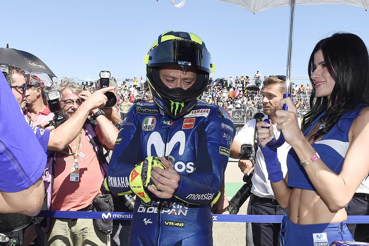 MotoGPアラゴンGPで今季ワーストグリッドに沈んだロッシ