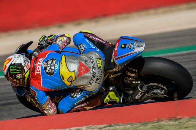 Moto2のマシンをテストするジョアン・ミル