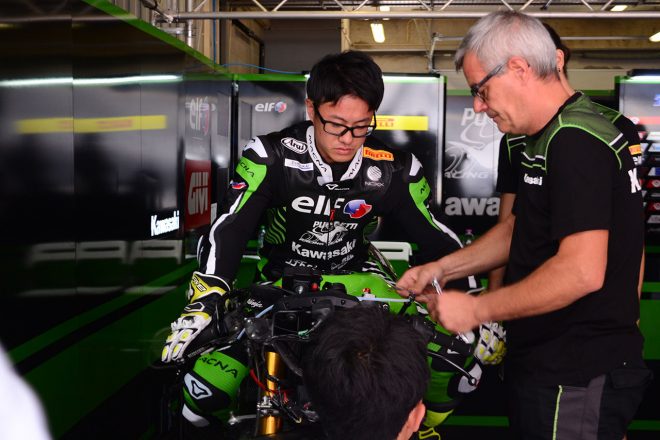 走行のない木曜はポジション合わせと…