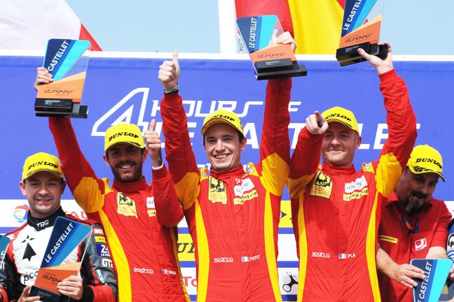 2018ELMS開幕戦ポール・リカールでデビューウインを飾ったノルマン・ナト（左）