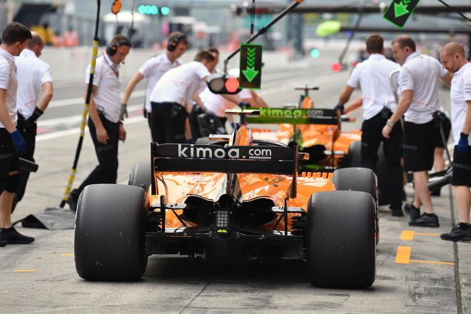 2018年F1第17戦日本GP　フリー走行1回目に出走したランド・ノリス（マクラーレン）