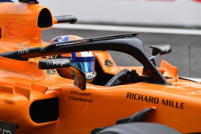 2018年F1第17戦日本GP　フリー走行1回目に出走したランド・ノリス（マクラーレン）