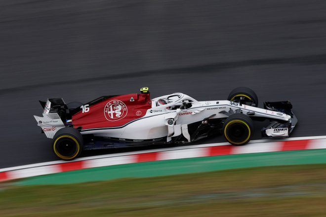 2018年F1第17戦日本GP　フリー走行1回目　シャルル・ルクレール（ザウバー）