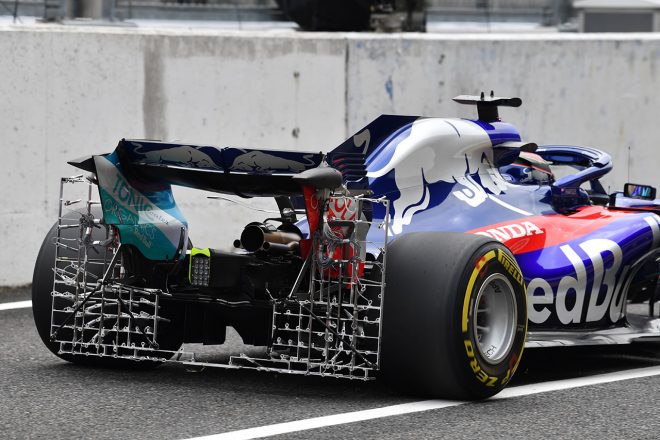 2018年F1第17戦日本GP　フリー走行1回目　ブレンドン・ハートレー（トロロッソ・ホンダ）