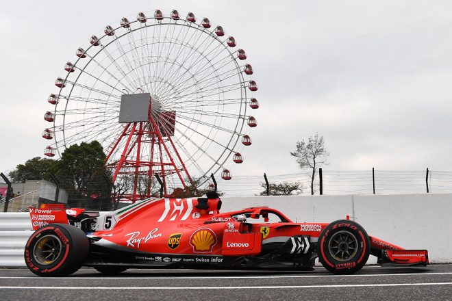 2018年F1第17戦日本GP　セバスチャン・ベッテル（フェラーリ）