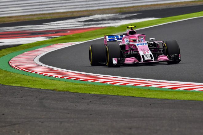 2018年F1第17戦日本GP　エステバン・オコン（フォース・インディア）