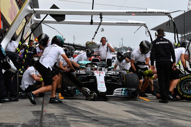 2018年F1第17戦日本GP　ルイス・ハミルトン（メルセデス）