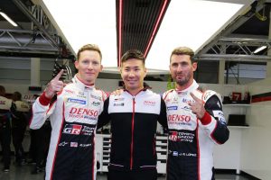 第3戦シルバーストンでPP獲得したマイク・コンウェイ／小林可夢偉／ホセ-マリア・ロペス組