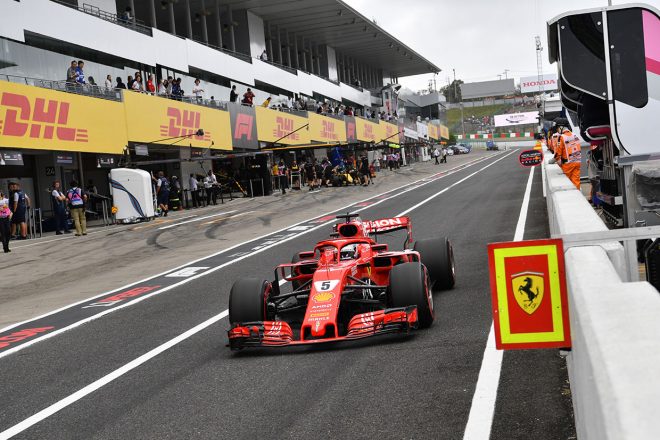 2018年F1第17戦日本GP　セバスチャン・ベッテル（フェラーリ）
