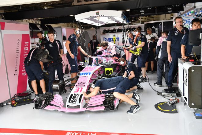2018年F1第17戦日本GP　エステバン・オコン（フォース・インディア）