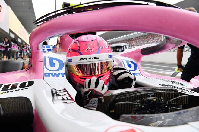 2018年F1第17戦日本GP　エステバン・オコン（フォース・インディア）