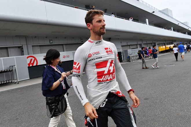 2018年F1第17戦日本GP　ロマン・グロージャン（ハース）