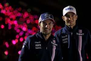 2018年F1第17戦日本GP　エステバン・オコン、セルジオ・ペレス