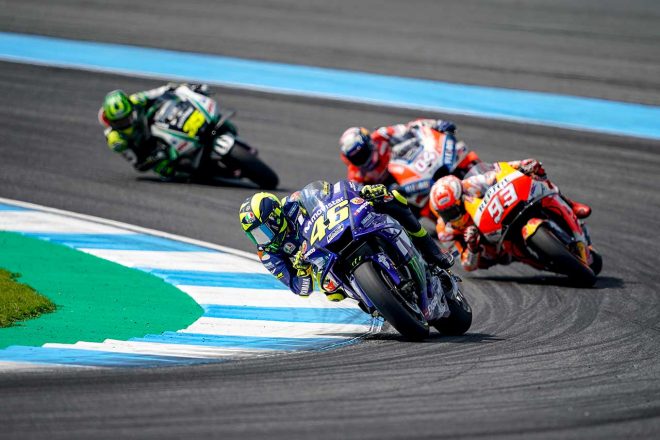 ロッシは序盤、数周にわたりレースをリードした。本当にマシン改善が進んだのか、その真価が日本GPで問われる