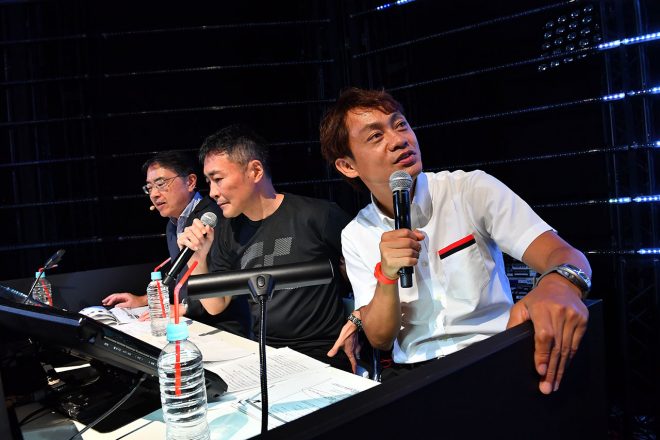 イベントにはTGRアンバサダーの脇阪寿一や、グランツーリスモ“生みの親”である山内一典氏も登場した