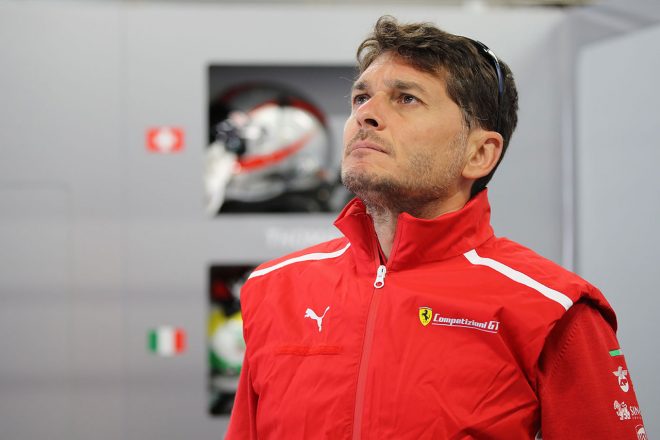 ジャンカルロ・フィジケラは54号車フェラーリ488 GTEをドライブしている