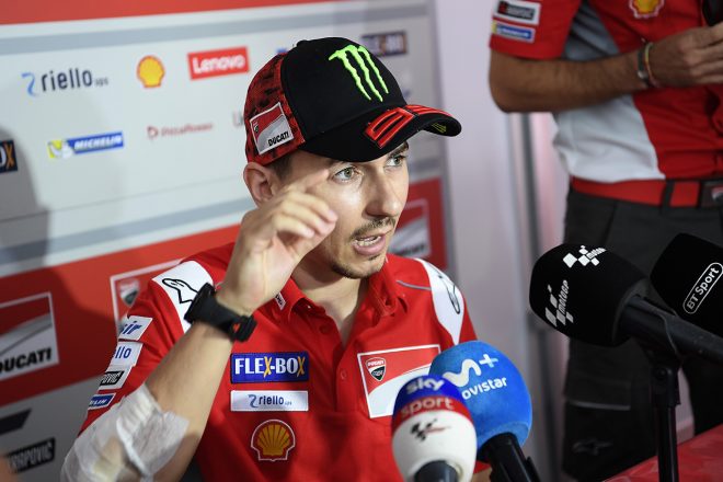 FP2で転倒を喫し、タイGPを欠場したホルヘ・ロレンソ