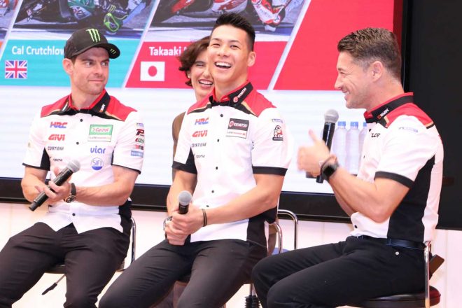 LCRホンダのクラッチロー、中上、チーム代表のルーチョ・チェッキネロ
