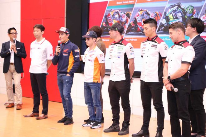 トークショーの最後に日本GPに向け意気込みを語った