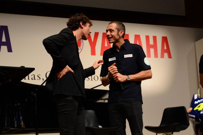 イベント中、何度も会話を交わしていたロッシとトリスターノ氏