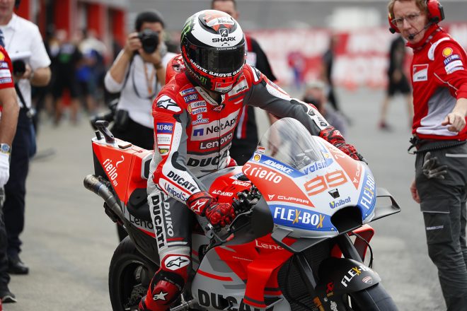 ロレンソはFP1でコースインはしたものの、アウトラップのみでピットに戻った