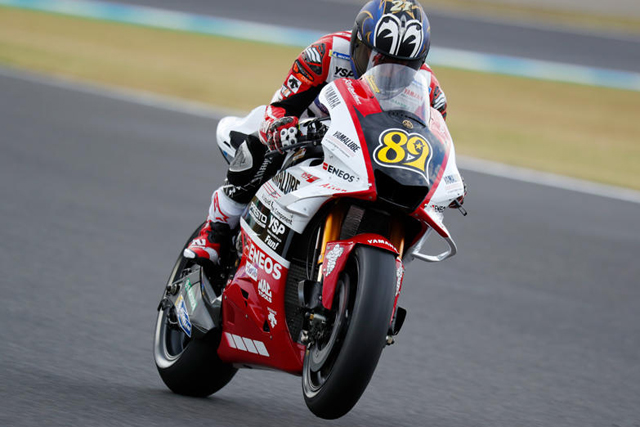 ワイルドカード参戦の中須賀克行（ヤマルーブ・ヤマハ・ファクトリー・レーシング）