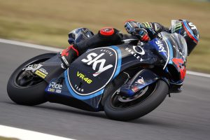MotoGP日本GPのMoto2予選でポールポジションを獲得したフランチェスコ・バニャイア