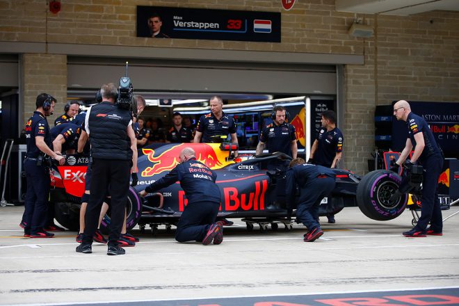 2018年F1第18戦アメリカGP　予選　マシントラブルでQ3進出を逃したマックス・フェルスタッペン