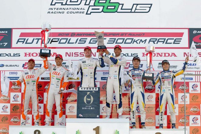 GT500クラスではLEXUS勢が今季2度目の表彰台独占を果たした