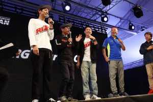 バイク好きのお笑い芸人が集まるRGツーリングクラブのメンバーも前夜祭を盛上げた