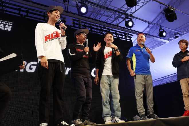 バイク好きのお笑い芸人が集まるRGツーリングクラブのメンバーも前夜祭を盛上げた