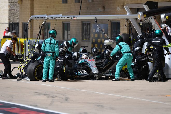 2018年F1第18戦アメリカGP　2ストップ作戦で追い上げをはかったルイス・ハミルトン